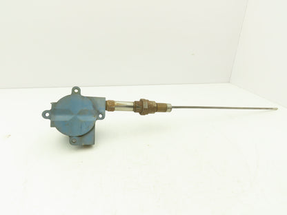 Rosemount 644HAE5J6F6XA Thermocouple 15" Probe Temperature Sensor 1/2" NPT