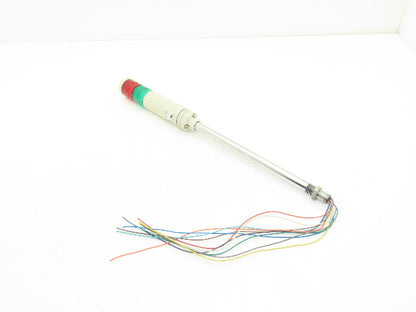 PatLite LCE-02AFB Signal Lamp Light Stack Tower Red Green 24V AC/DC IP54