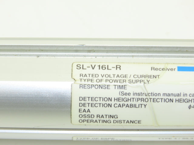Keyence SL-V16L Light Curtain Transmitter Receiver Set 600mm 24VDC