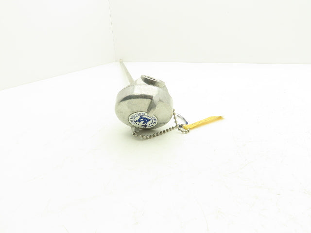 K83U-030-00-8HN31 Thermocouple Temperature Probe Sensor 30" Long 1/2" NPT