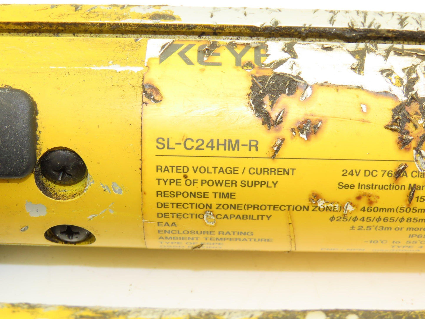 Keyence SL-C24HM Light Curtain Transmitter Receiver Set 460mm 24VDC 15ms IP65