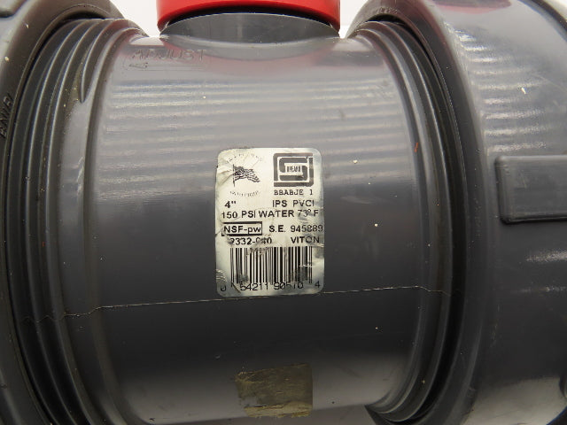 Spears 2332-040 True Union Ball Valve Socket 4" PVC 150 psi 140 deg F