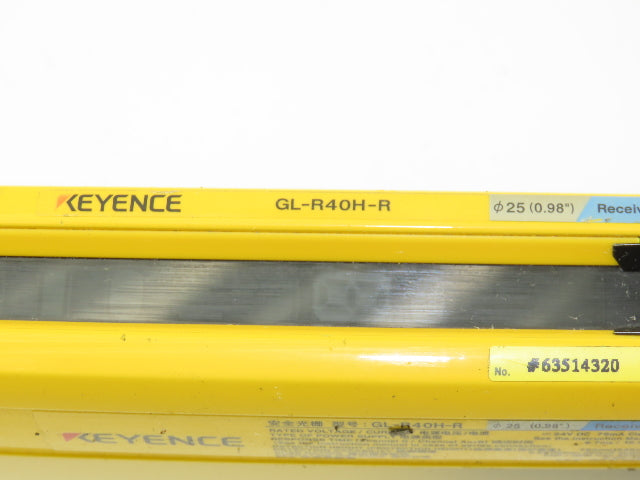 Keyence GL-R40H-R Light Curtain Receiver 780mm 24VDC 8.7ms IP67