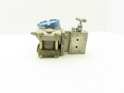 Rosemount M-618SCT316SS 1151GP7E22B1 Pressure Transmitter 45VDC 300 PSI & Valve