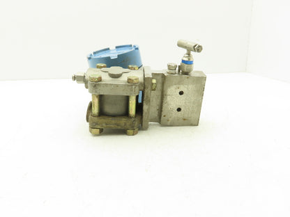 Rosemount M-618SCT316SS 1151GP7E22B1 Pressure Transmitter 45VDC 300 PSI & Valve