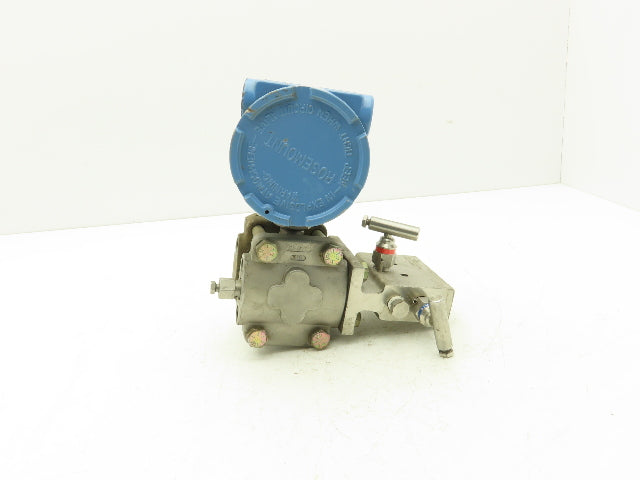Rosemount M-618SCT316SS 1151GP7E22B1 Pressure Transmitter 45VDC 300 PSI & Valve