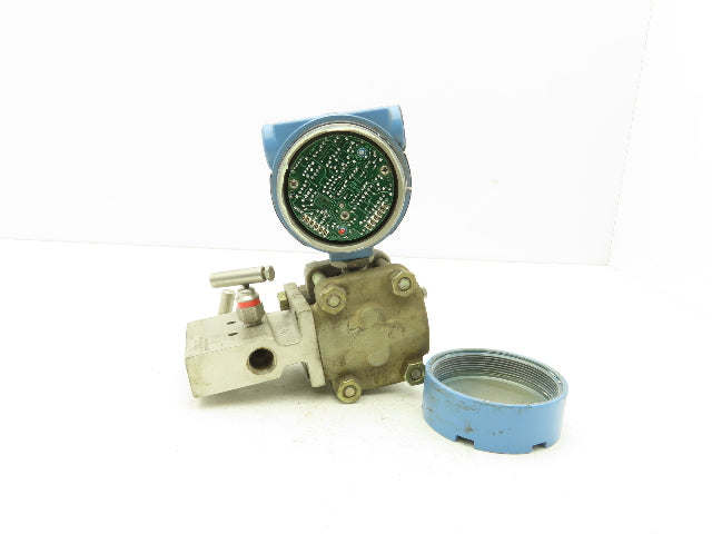 Rosemount M-618SCT316SS 1151GP7E22B1 Pressure Transmitter 45VDC 300 PSI & Valve
