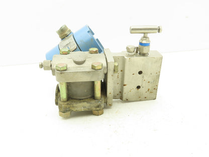 Rosemount M-618SCT316SS 1151GP8E22B1 Pressure Transmitter 45VDC 1000PSI & Valve
