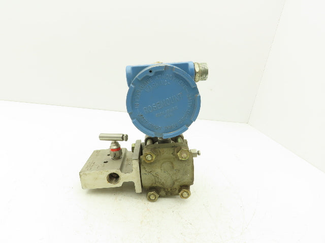 Rosemount M-618SCT316SS 1151GP5E22B1 Pressure Transmitter 45VDC & Valve