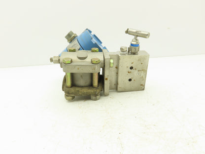 Rosemount M-618SCT316SS 1151GP6E22B1DF Pressure Transmitter 45VDC 100PSI & Valve