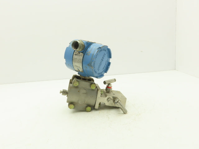 Rosemount M-618SCT316SS 1151GP6E22B1DF Pressure Transmitter 45VDC 100PSI & Valve
