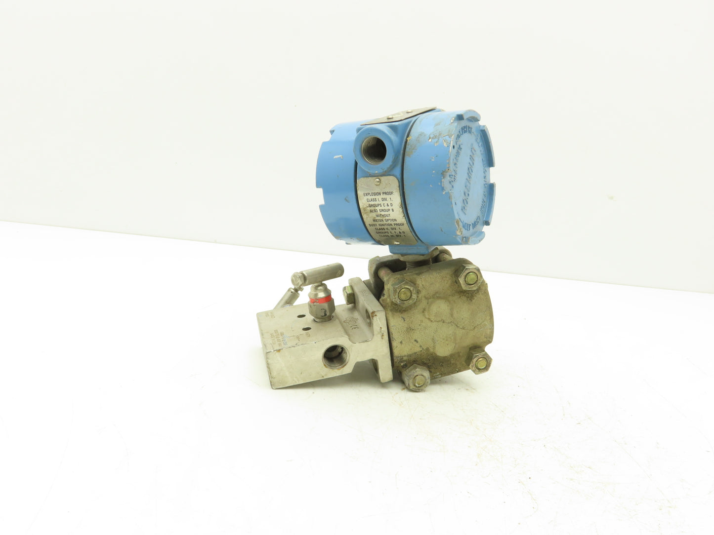 Rosemount M-618SCT316SS 1151GP6E22B1DF Pressure Transmitter 45VDC 100PSI & Valve