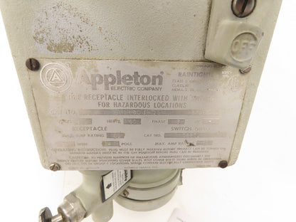 Appleton DBR Receptacle Enclosure For Circuit Breaker Hazardous Location