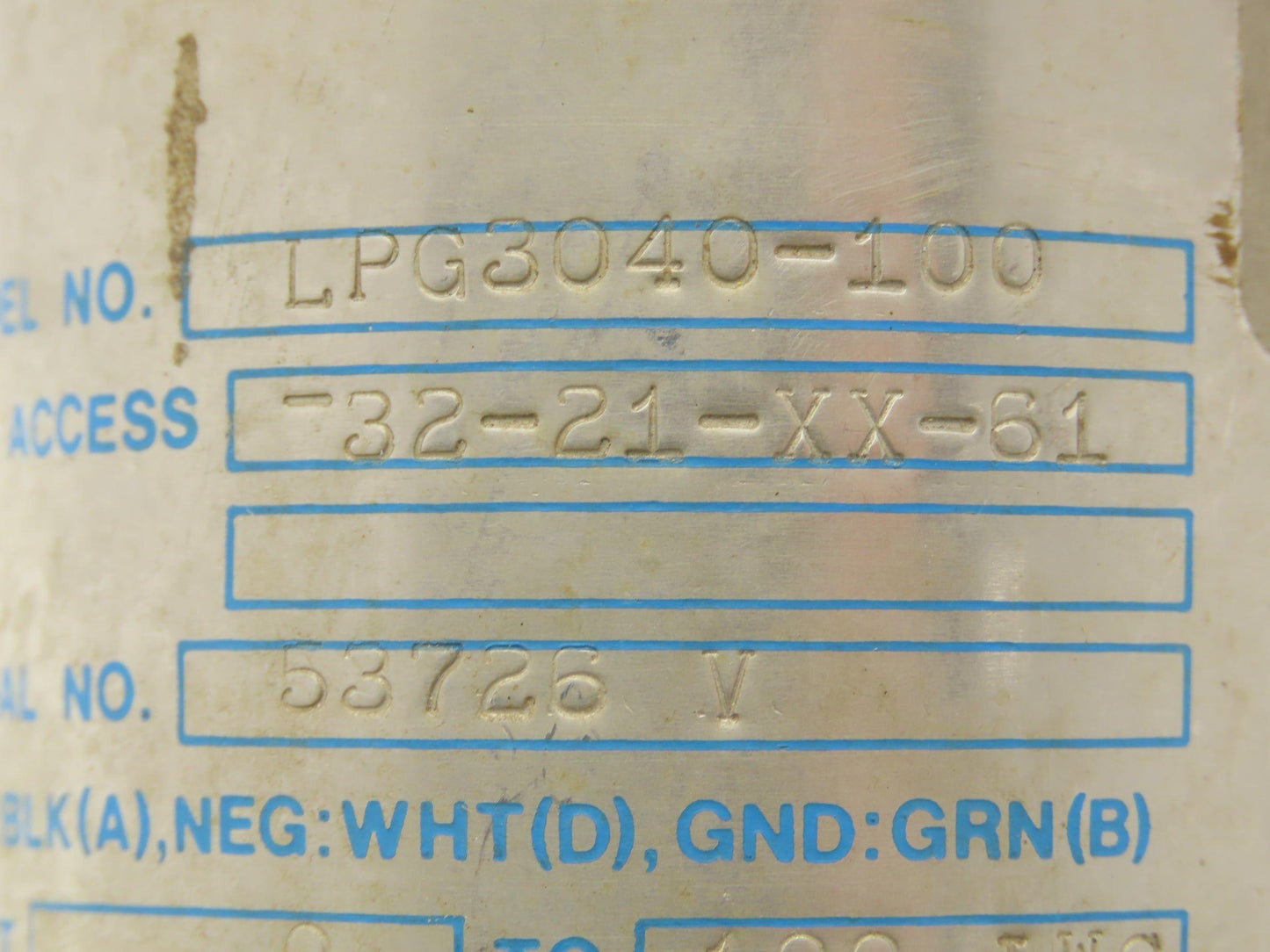 Gould Statham LPG3040-100 Electronic Pressure Transmitter 30VDC 2000 PSI 1/8"NPT