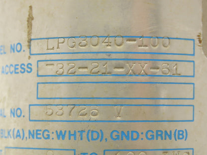 Gould Statham LPG3040-100 Electronic Pressure Transmitter 30VDC 2000 PSI 1/8"NPT