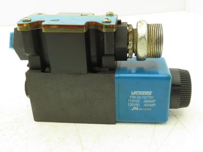 Vickers DG4V-3S-7A-M-FW-B5-60 Hydraulic Directional Solenoid Valve 120V Lot of 2