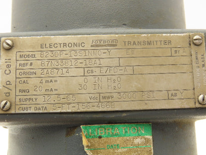 Foxboro 823DP-I3S1NM0-Y Electronic Pressure Transmitter 12.5-65VDC 3000PSI