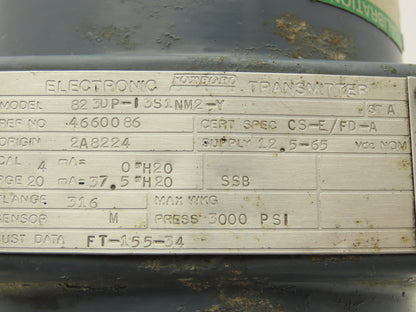 Foxboro 823DP-I3S1NM2-Y Electronic Pressure Transmitter 12.5-65VDC 3000PSI