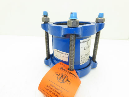 Smith Blair 411 Ductile Iron Pipe Coupler 4" Nominal 4.75-5.06" 4 Bolt