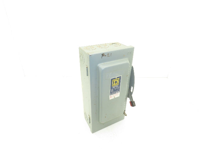 Square D HU 362 Safety Disconnect Switch 60A 600VAC 3Ph 3P Series F05
