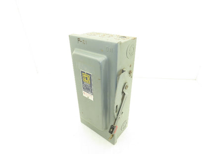 Square D HU 362 Safety Disconnect Switch 60A 600VAC 3Ph 3P Series F05