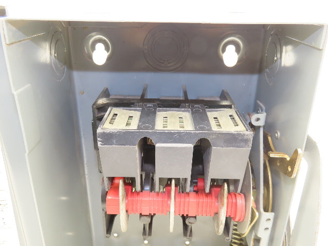 Square D HU 362 Safety Disconnect Switch 60A 600VAC 3Ph 3P Series F05