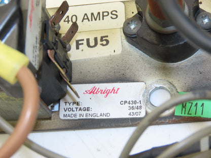Albright SW280B-86 SW80-398 CP430-1 Forklift Contactor Fuse Electronics Assembly