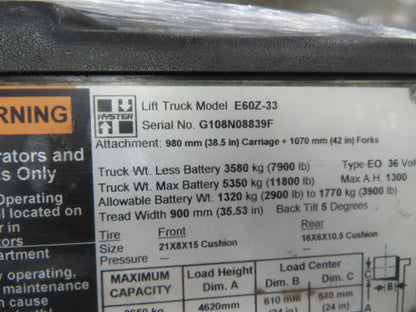 Schabmüller 8509399 Hyster Forklift E60Z-33 Hydraulic Motor Pump 36/48V