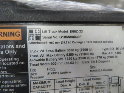 Schabmüller 8509399 Hyster Forklift E60Z-33 Hydraulic Motor Pump 36/48V