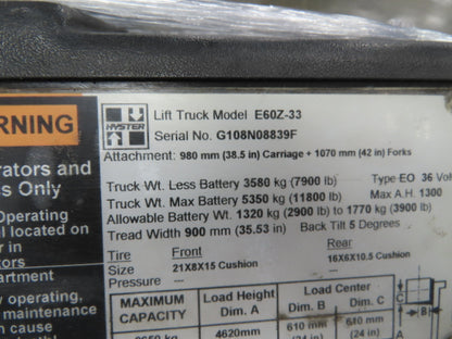 Schabmüller 8509399 Hyster Forklift E60Z-33 Hydraulic Motor Pump 36/48V