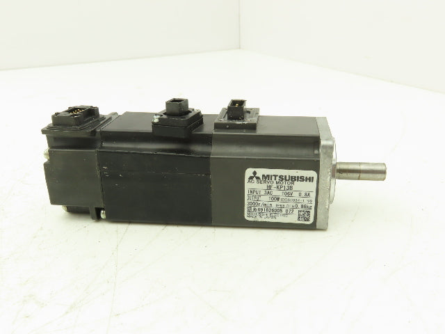 Mitsubishi HF-KP13B AC Servo Motor w/Brake 106V 3PH 100W 3000 RPM