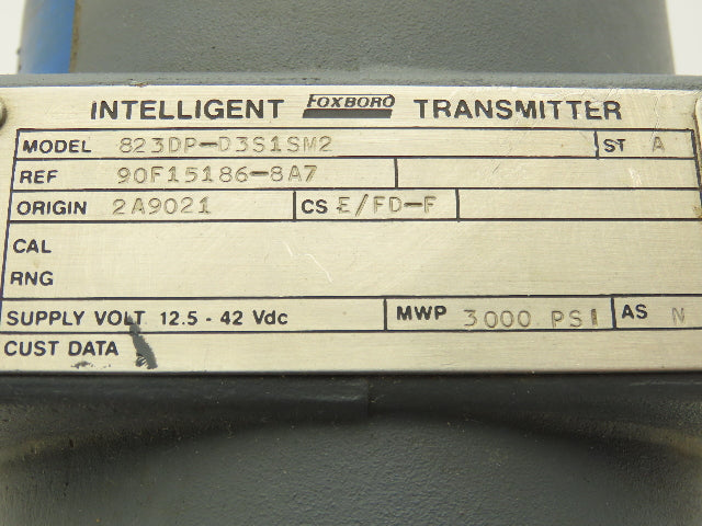 Foxboro 823DP-D3S1SM2 Electronic Pressure Transmitter 12.5-42VDC 3000PSI