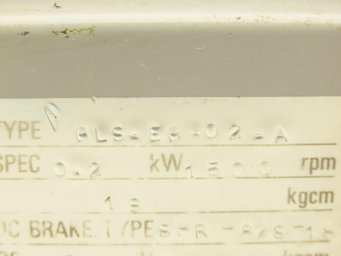 Shinko BLS-EB02-A AC Servo Motor 0.2kW with 1500rpm 24vdc Brake