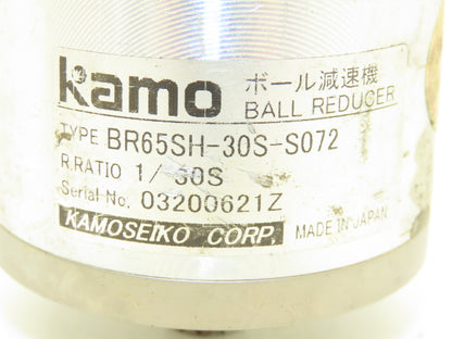 Kamo Seiko BR65SH-30S-S072 Kamo 30:1 Inline Ball Reducer 65 Frame