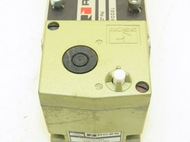 Ross Controls W7077C4332 Pneumatic Dual Solenoid Air Valve 14.5-145psi 110-120v