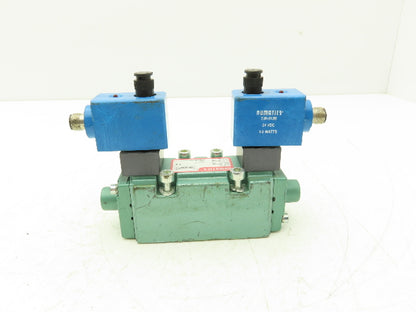 Numatics I22BB500R061D61 Pneumatic Dual Solenoid Valve 145psi 24VDC 5/3-way