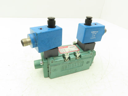 Numatics I22BB500R061D61 Pneumatic Dual Solenoid Valve 145psi 24VDC 5/3-way