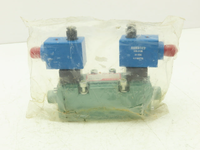Numatics I22BB400R061D61 Pneumatic Dual Solenoid Valve 145psi 24VDC 5/2-way