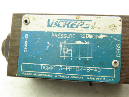 Vickers DGMX1-3-PP-BK-B-40 Hydraulic Pressure Reducing Relief Valve