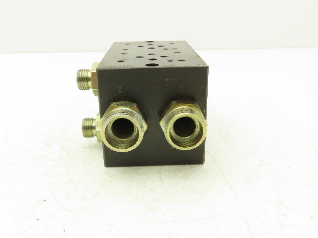 Parker MSP2D23BA910 Hydraulic Manifold Valve Block 2-Station Cetop 3