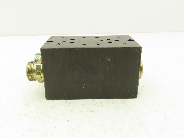 Parker MSP2D23BA910 Hydraulic Manifold Valve Block 2-Station Cetop 3