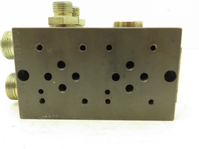 Parker MSP2D23BA910 Hydraulic Manifold Valve Block 2-Station Cetop 3