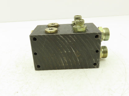 Parker MSP2D23BA910 Hydraulic Manifold Valve Block 2-Station Cetop 3