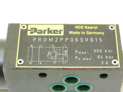 Parker PRDM2PP06SVG15 Hydraulic Pressure Reducing Valve Module 5000psi