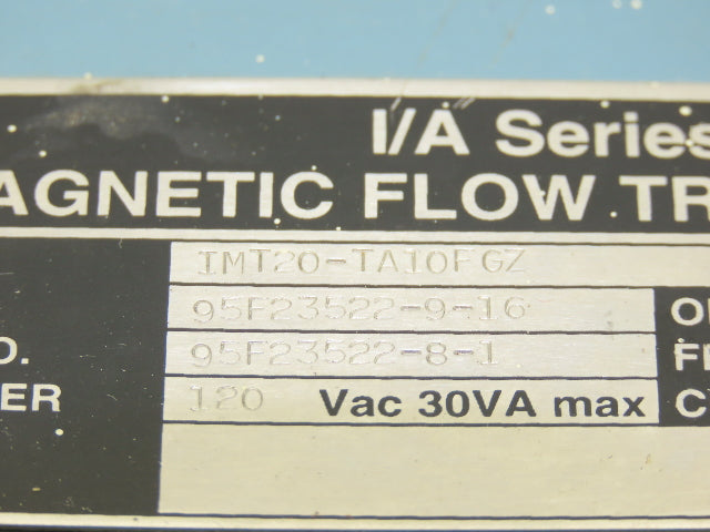 Foxboro IMT20-TA10FGZ Magnetic Flow Transmitter with 3" Flow Meter Tube