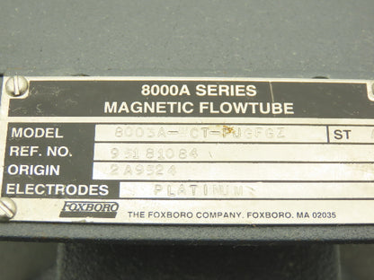 Foxboro IMT20-TA10FGZ Magnetic Flow Transmitter with 3" Flow Meter Tube