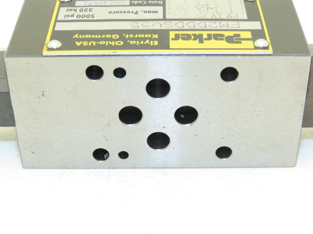 Parker FM2DDDSV55 Hydraulic Throttle Check Valve 350 Bar 5000 psi