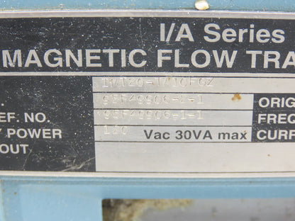 Foxboro IMT20-TA10FGZ Magnetic Flow Transmitter with 3" Flow Meter Tube Damage