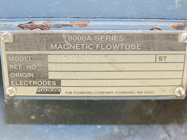 Foxboro IMT20-TA10FGZ Magnetic Flow Transmitter with 3" Flow Meter Tube Damage