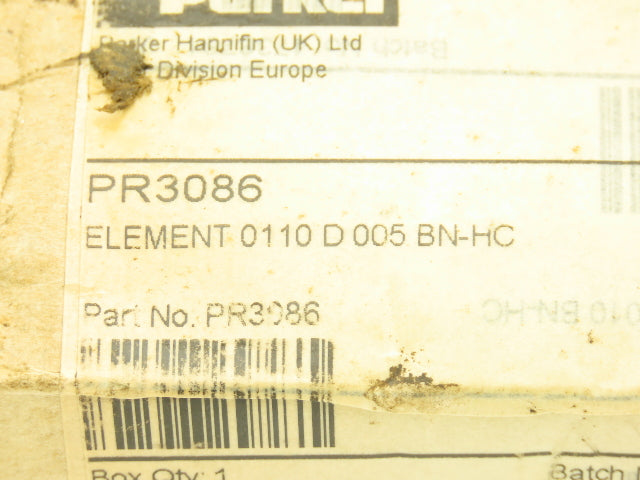 Parker PR3086 Filter Element Lot of 3